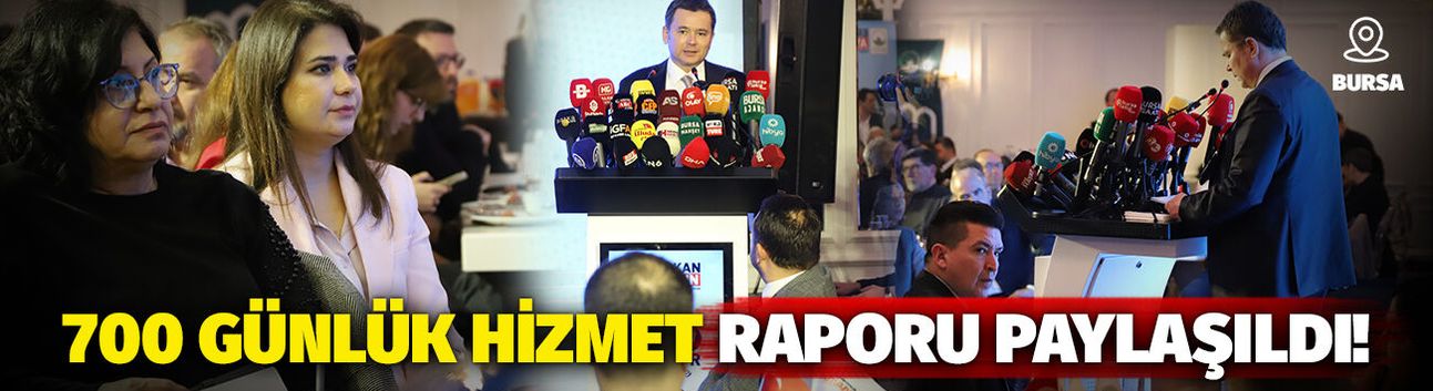 Başkan Erkan Aydın 700 günlük hizmet raporunu paylaştı